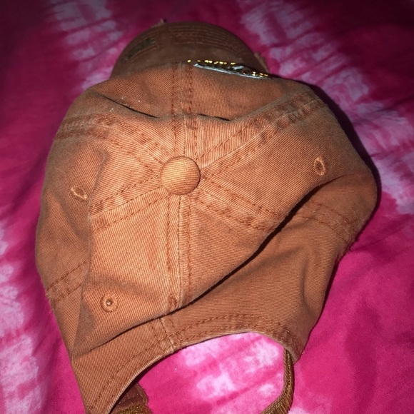 Dark Orange Texas Swarovski Dad Hat! - Picture 3 of 4